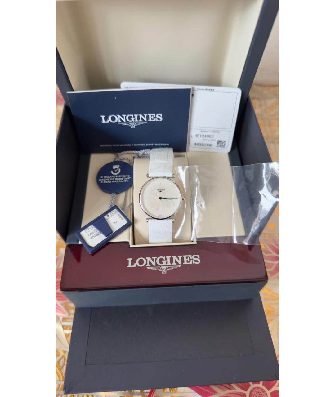 LONGINES Серебряные часы, фото 2