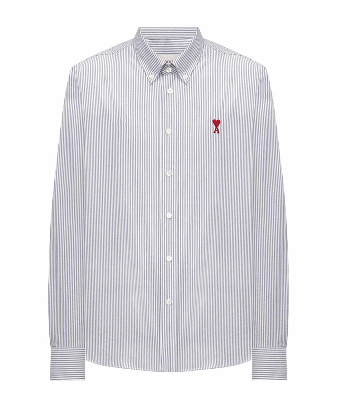 Ami Paris Белая хлопковая кэжуал рубашка, фото 1