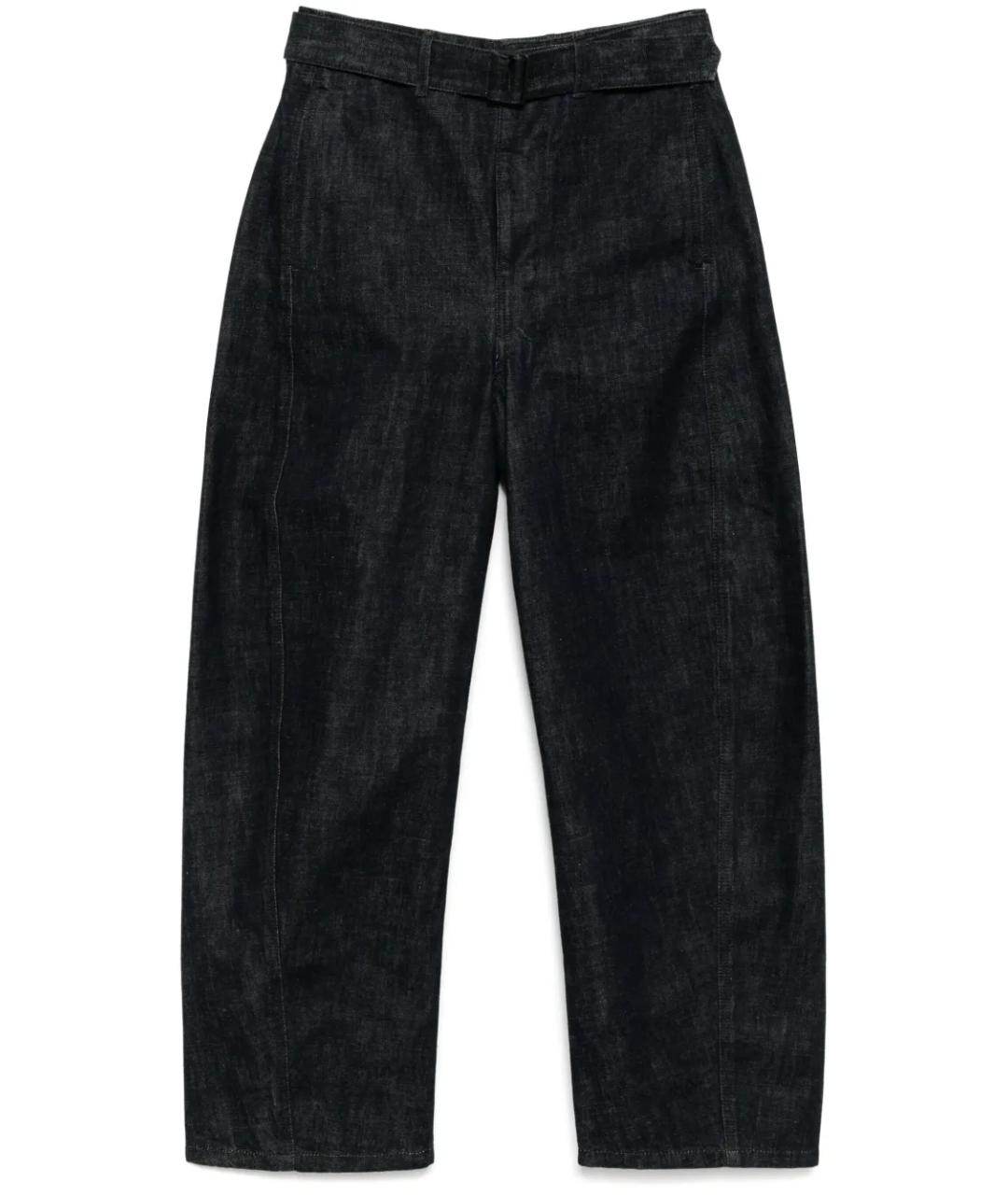 LEMAIRE Темно-синие хлопковые прямые джинсы, фото 1