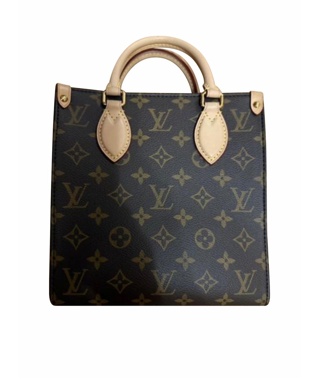 LOUIS VUITTON Коричневая сумка с короткими ручками, фото 1