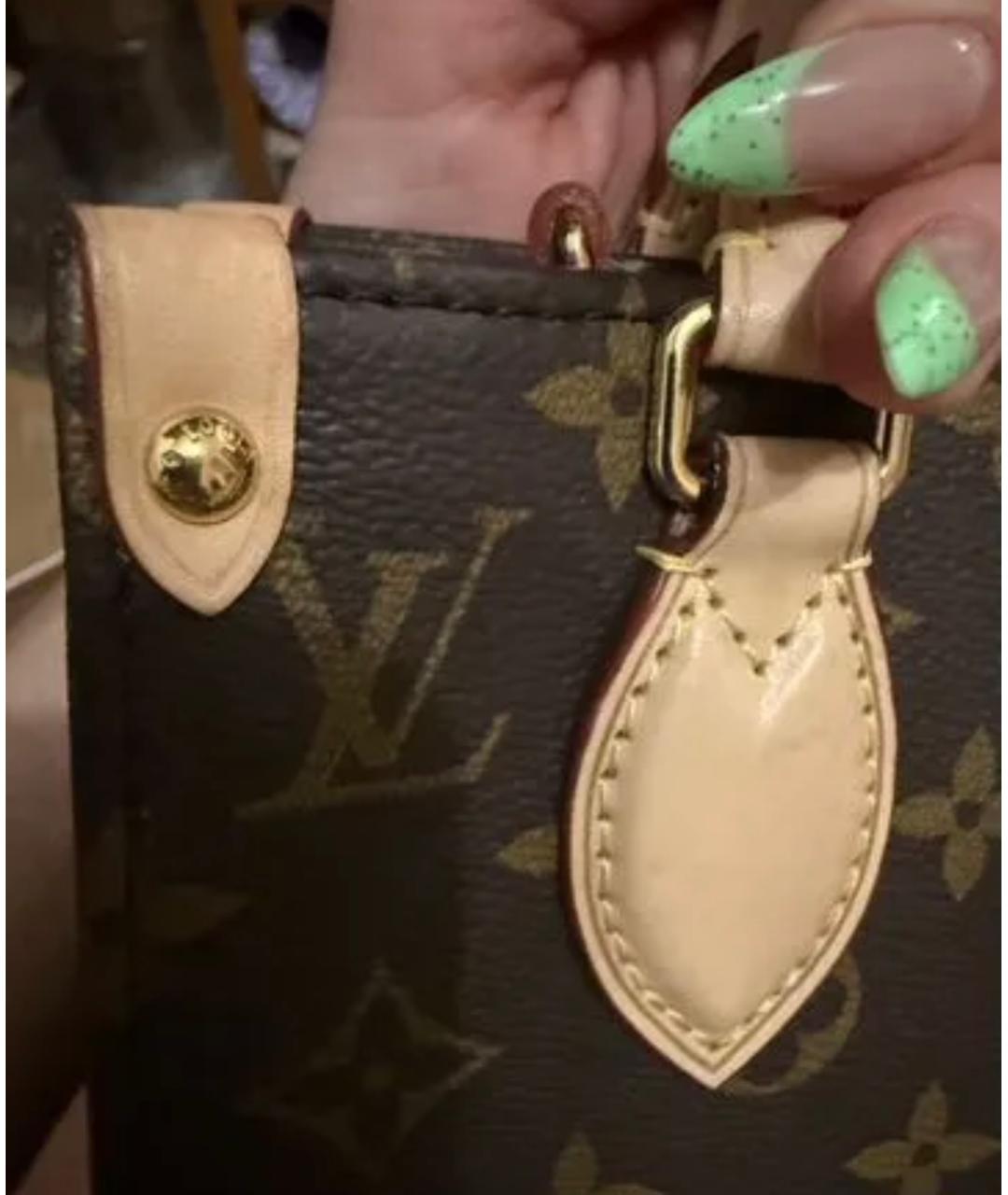 LOUIS VUITTON Коричневая сумка с короткими ручками, фото 2