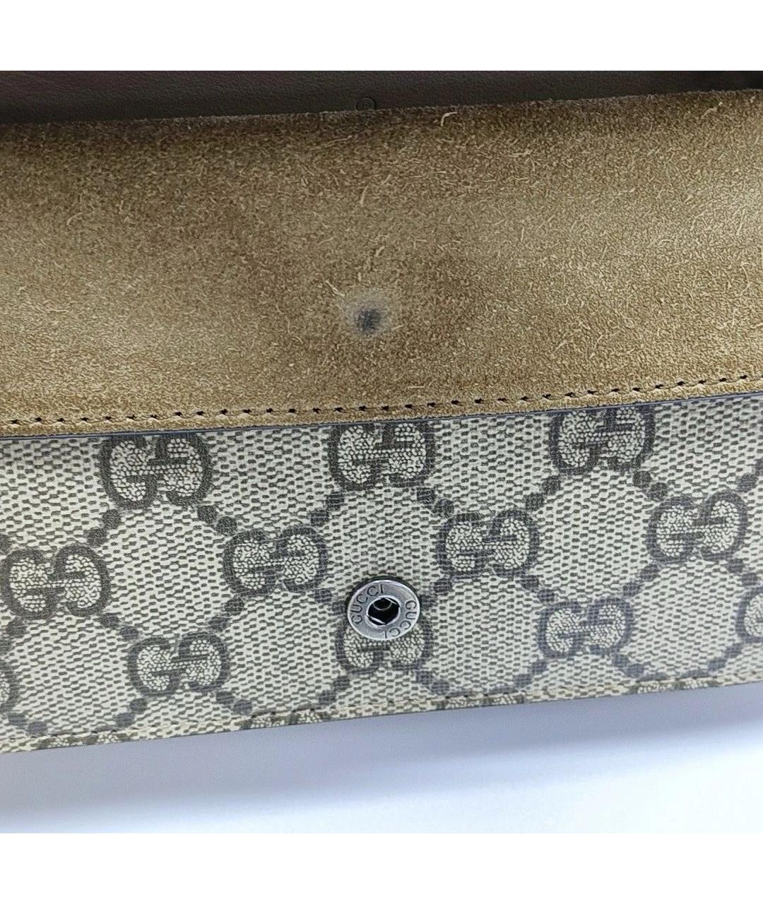 GUCCI Бежевая замшевая сумка через плечо, фото 7