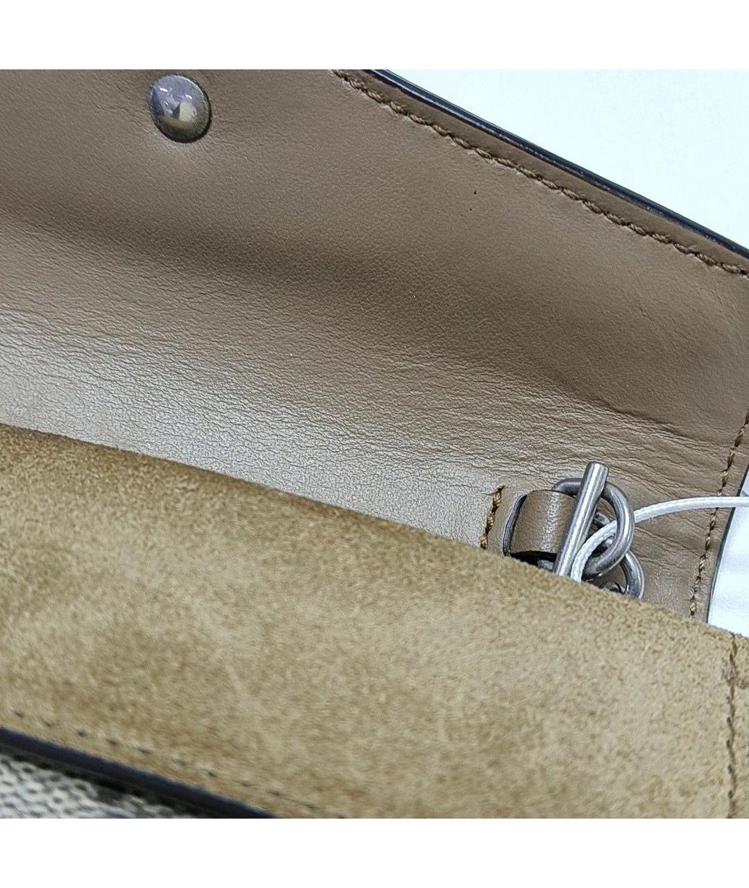 GUCCI Бежевая замшевая сумка через плечо, фото 6