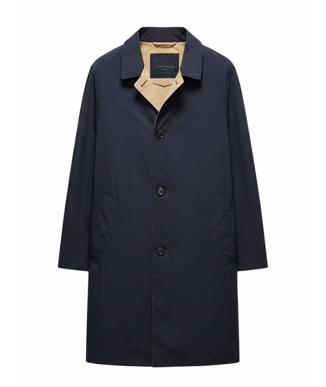 BRUNELLO CUCINELLI Синий полиэстеровый тренч / плащ, фото 1