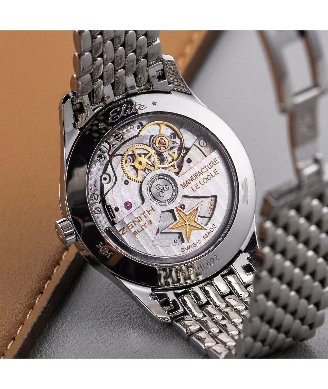 ZENITH Серебряные часы, фото 6