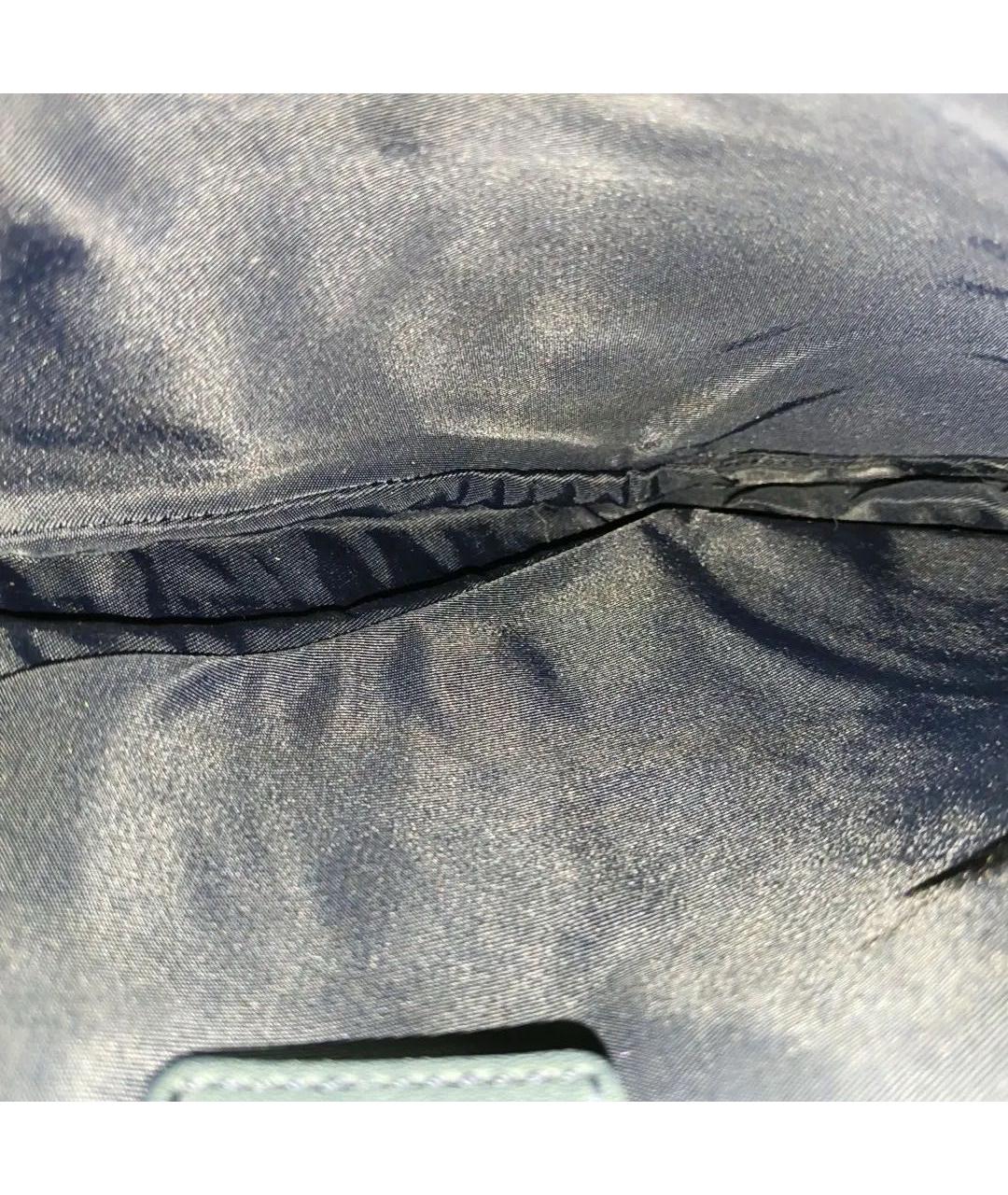 CHRISTIAN DIOR Синяя кожаная сумка с короткими ручками, фото 6