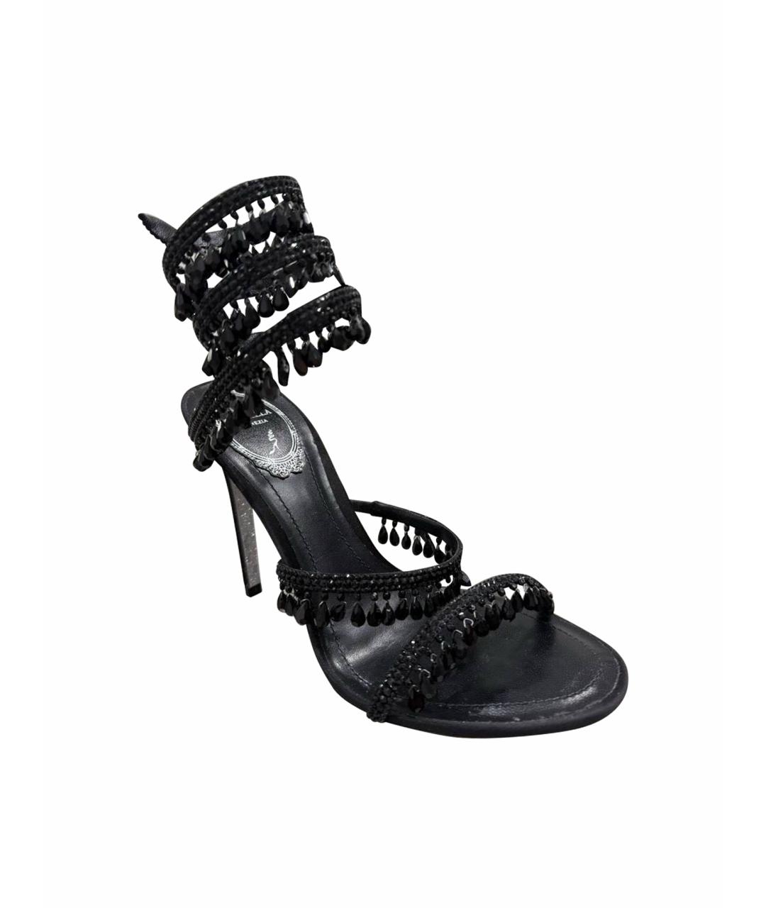 RENE CAOVILLA Черные кожаные туфли, фото 1