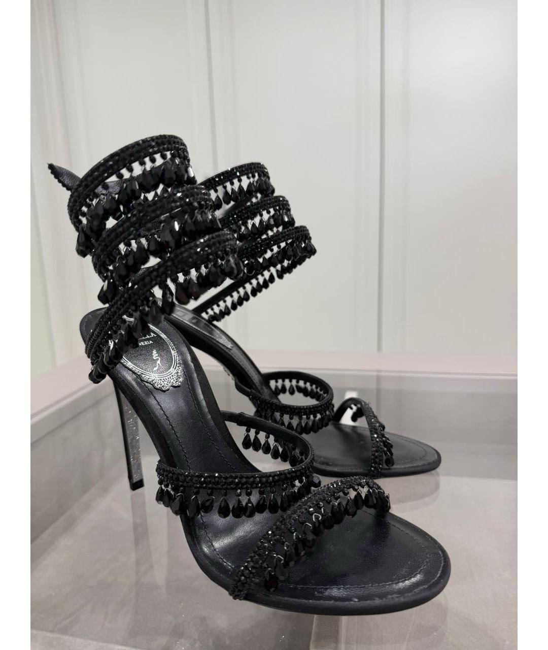 RENE CAOVILLA Черные кожаные туфли, фото 5