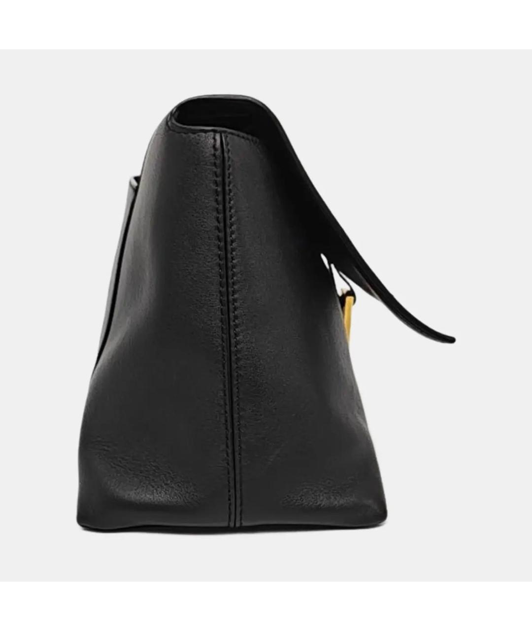 BALENCIAGA Черная кожаная сумка через плечо, фото 3