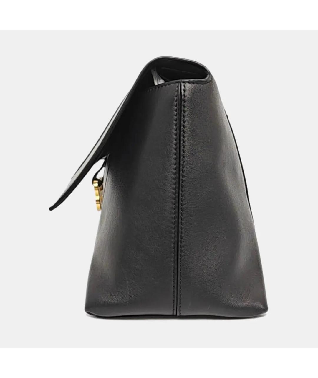 BALENCIAGA Черная кожаная сумка через плечо, фото 2