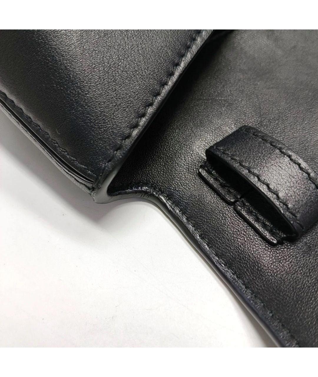 BALENCIAGA Черная кожаная сумка через плечо, фото 5