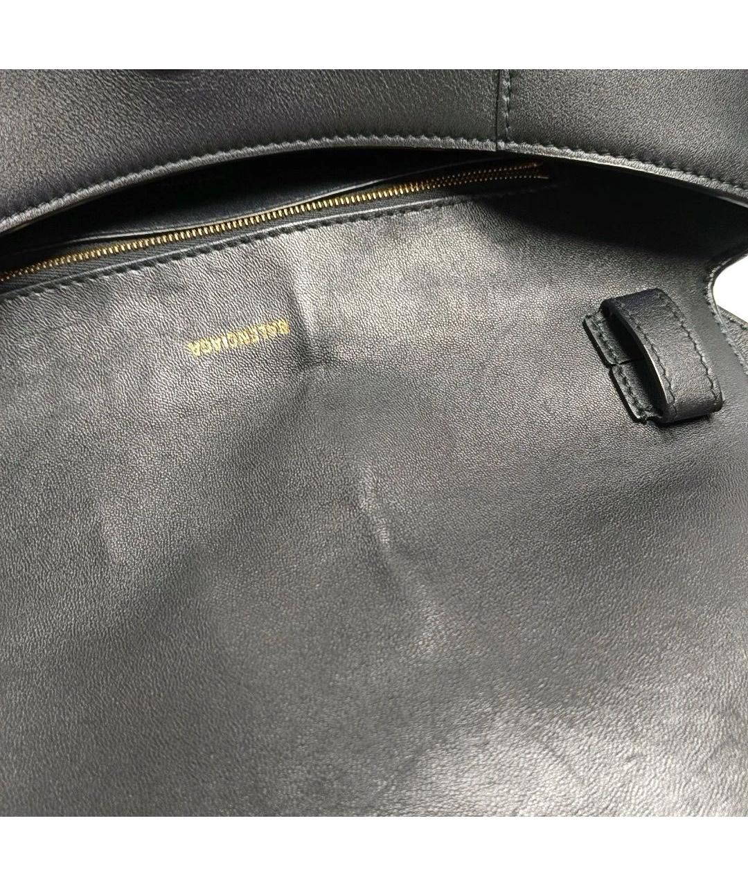 BALENCIAGA Черная кожаная сумка через плечо, фото 6