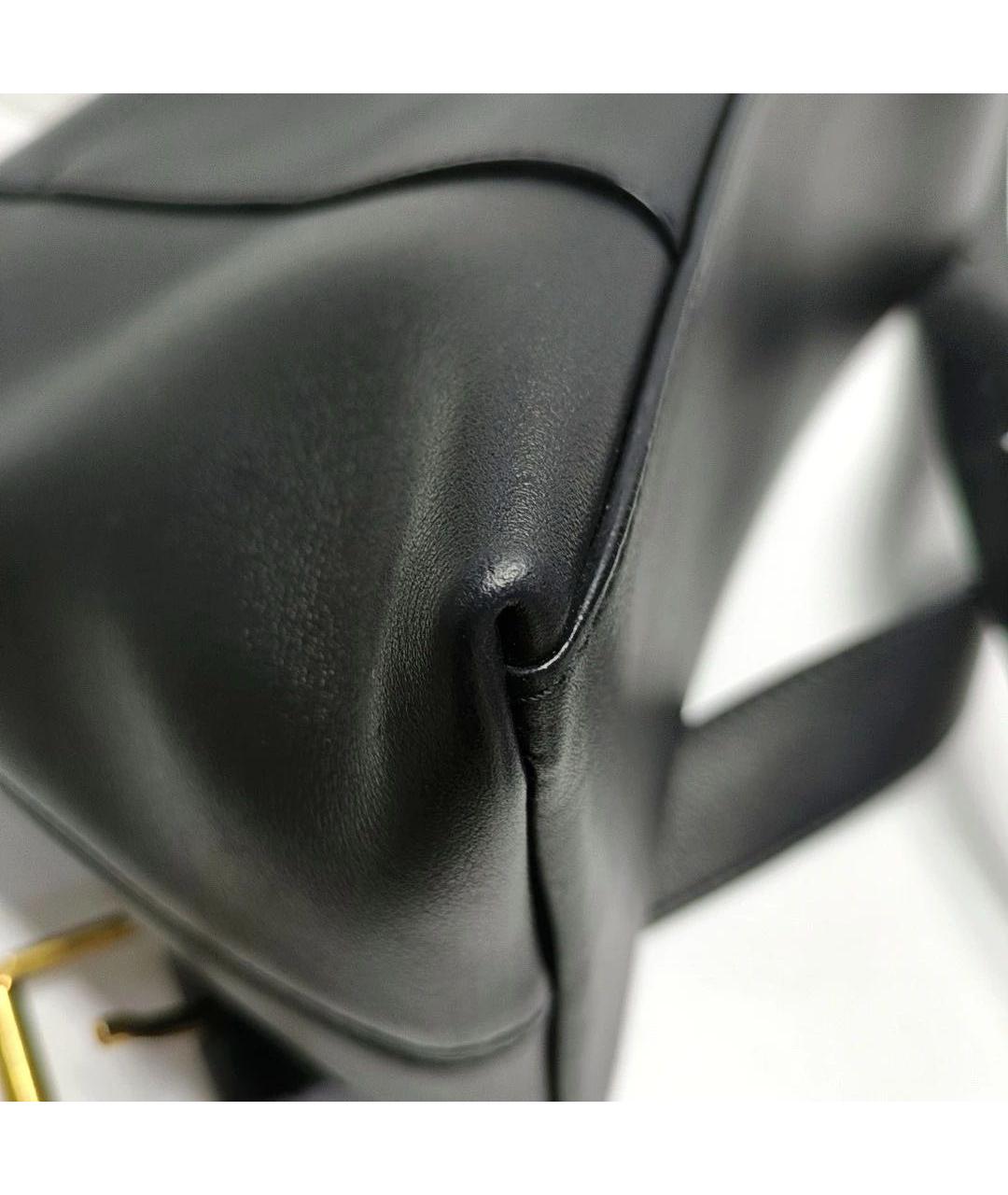 BALENCIAGA Черная кожаная сумка через плечо, фото 8