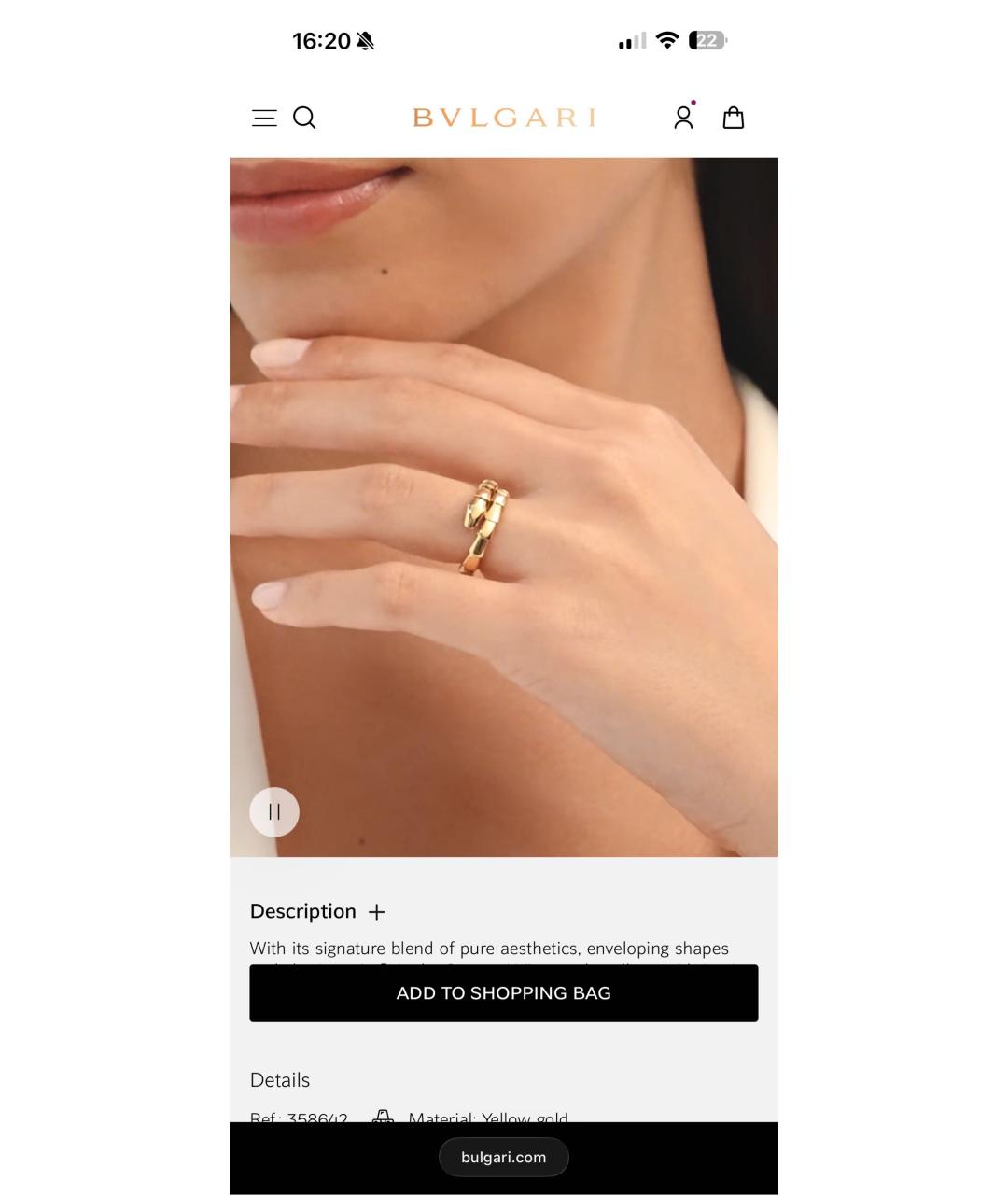 BVLGARI Золотое кольцо из желтого золота, фото 3