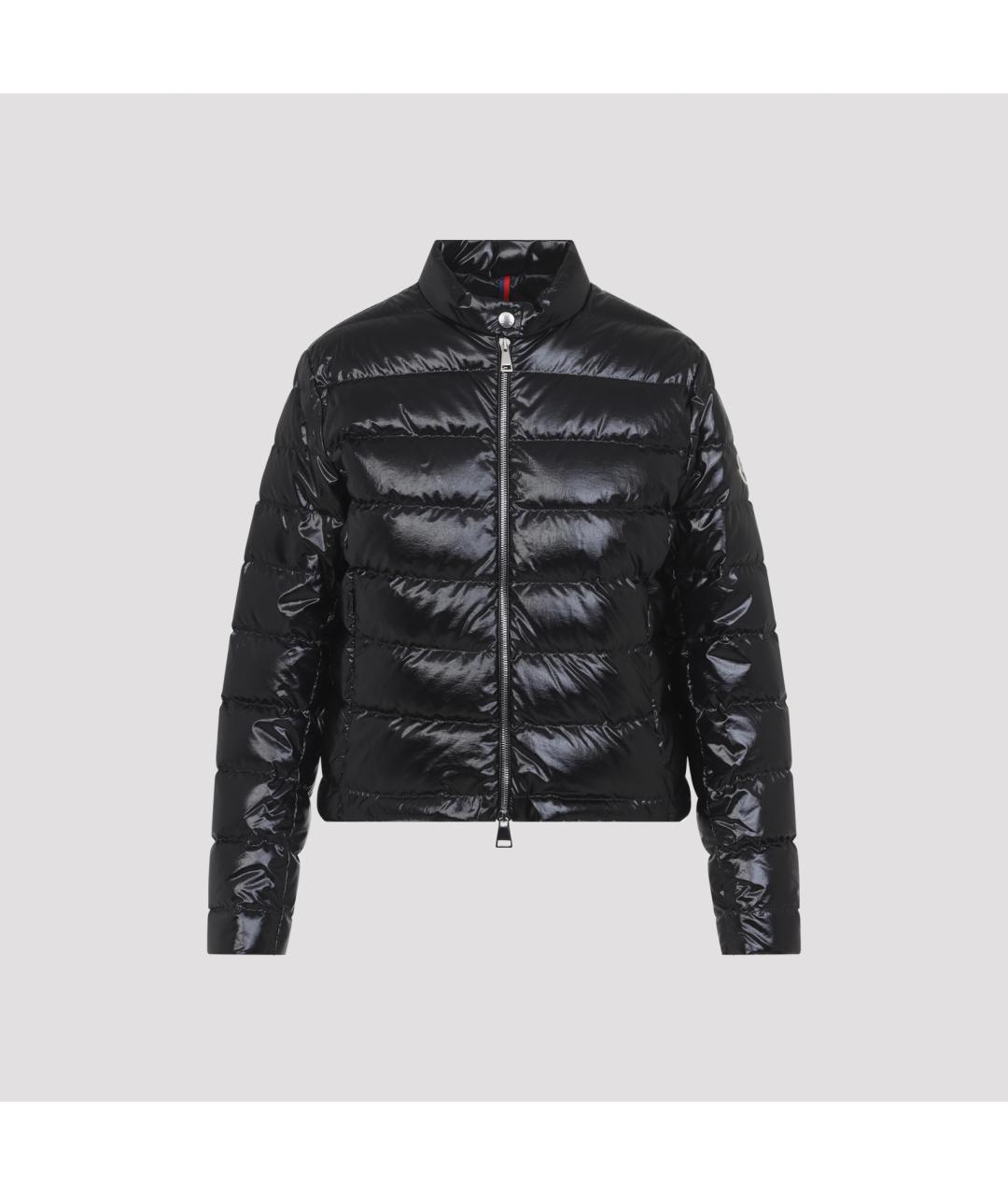 MONCLER Черный полиамидовый пуховик, фото 2