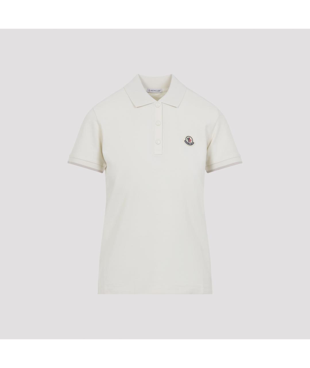 MONCLER Белая хлопковая футболка, фото 2