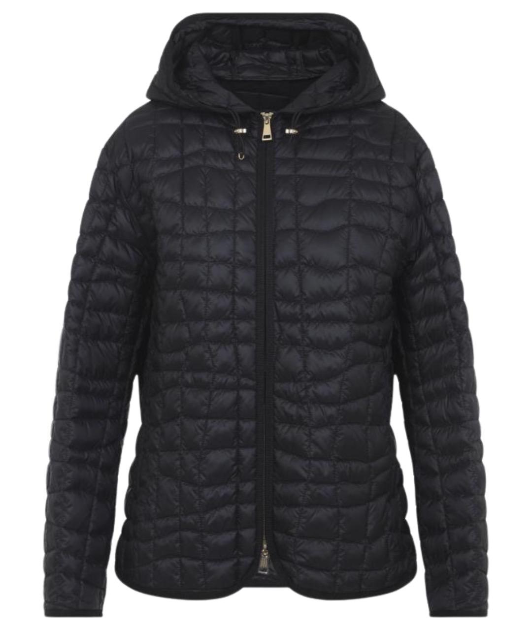 MONCLER Черный полиамидовый пуховик, фото 1