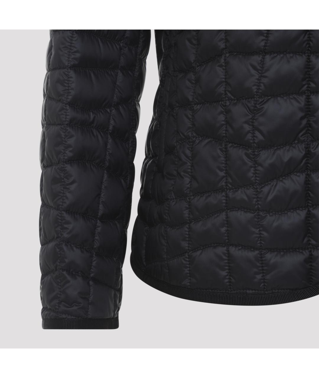 MONCLER Черный полиамидовый пуховик, фото 3