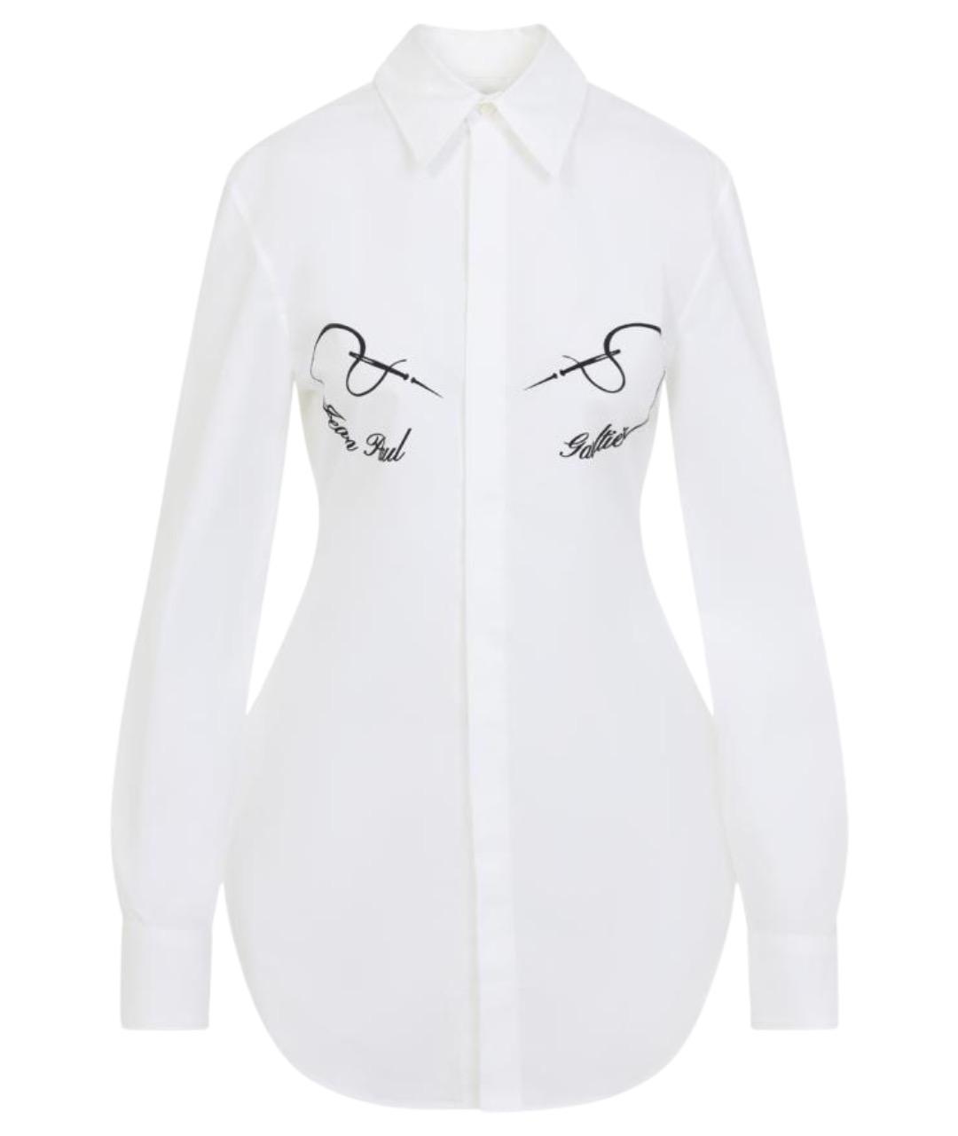 JEAN PAUL GAULTIER Белая хлопковая рубашка, фото 1