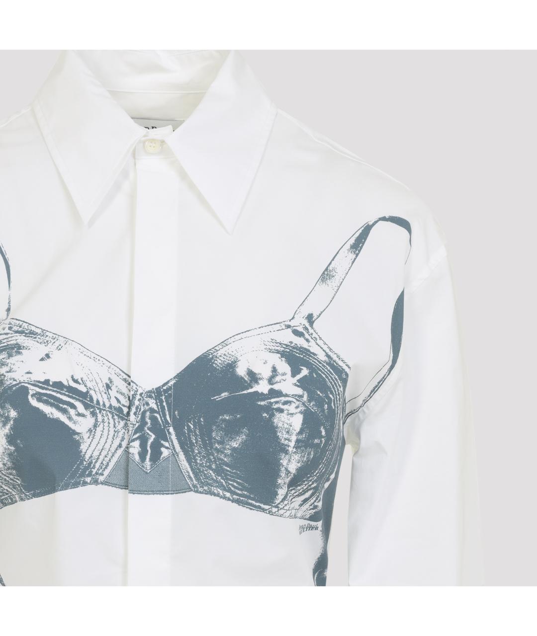 JEAN PAUL GAULTIER Голубая хлопковая рубашка, фото 4