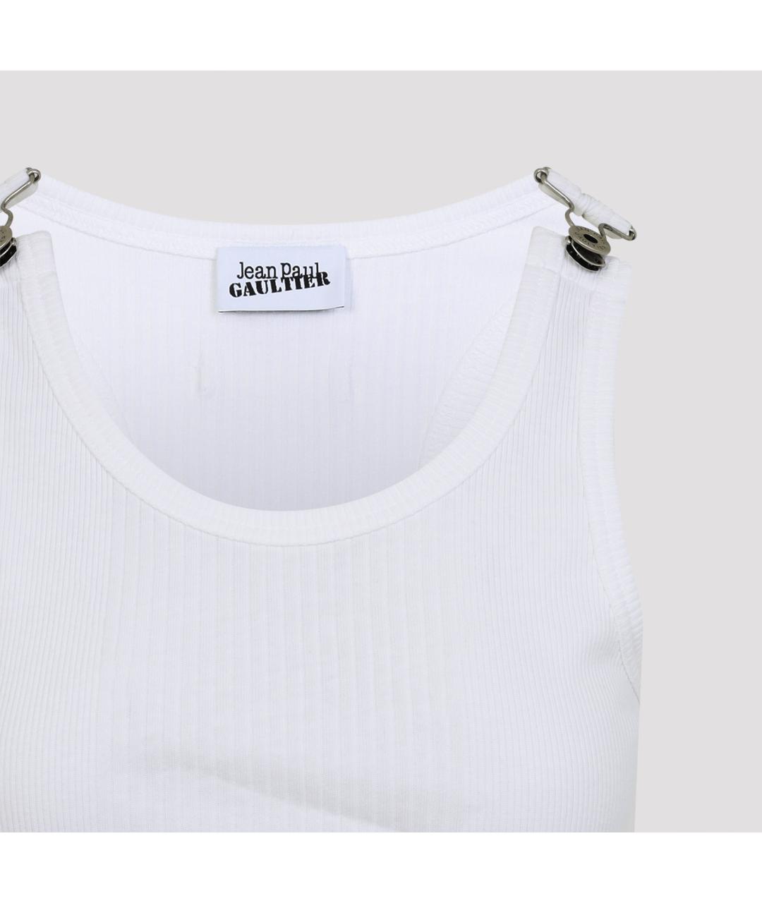 JEAN PAUL GAULTIER Белая хлопковая майка, фото 3