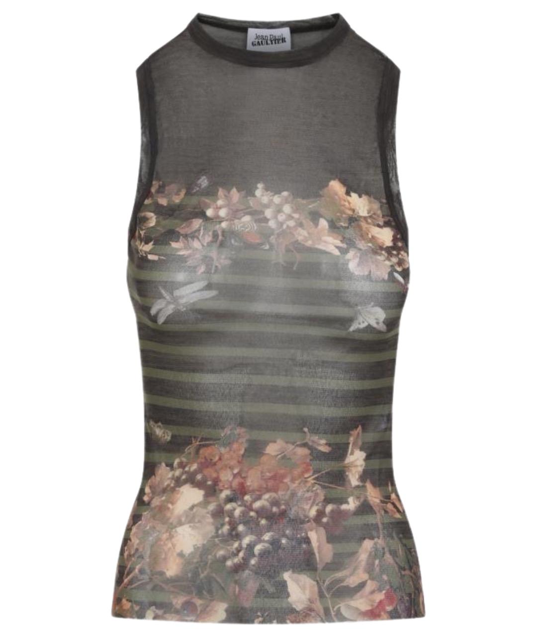 JEAN PAUL GAULTIER Мульти полиамидовая майка, фото 1