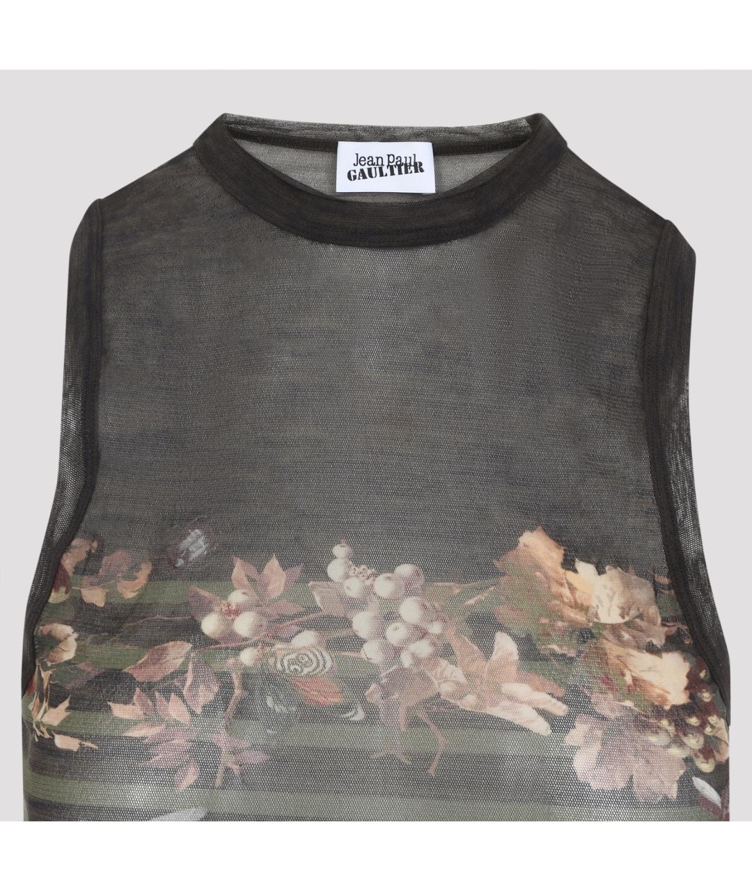 JEAN PAUL GAULTIER Мульти полиамидовая майка, фото 3