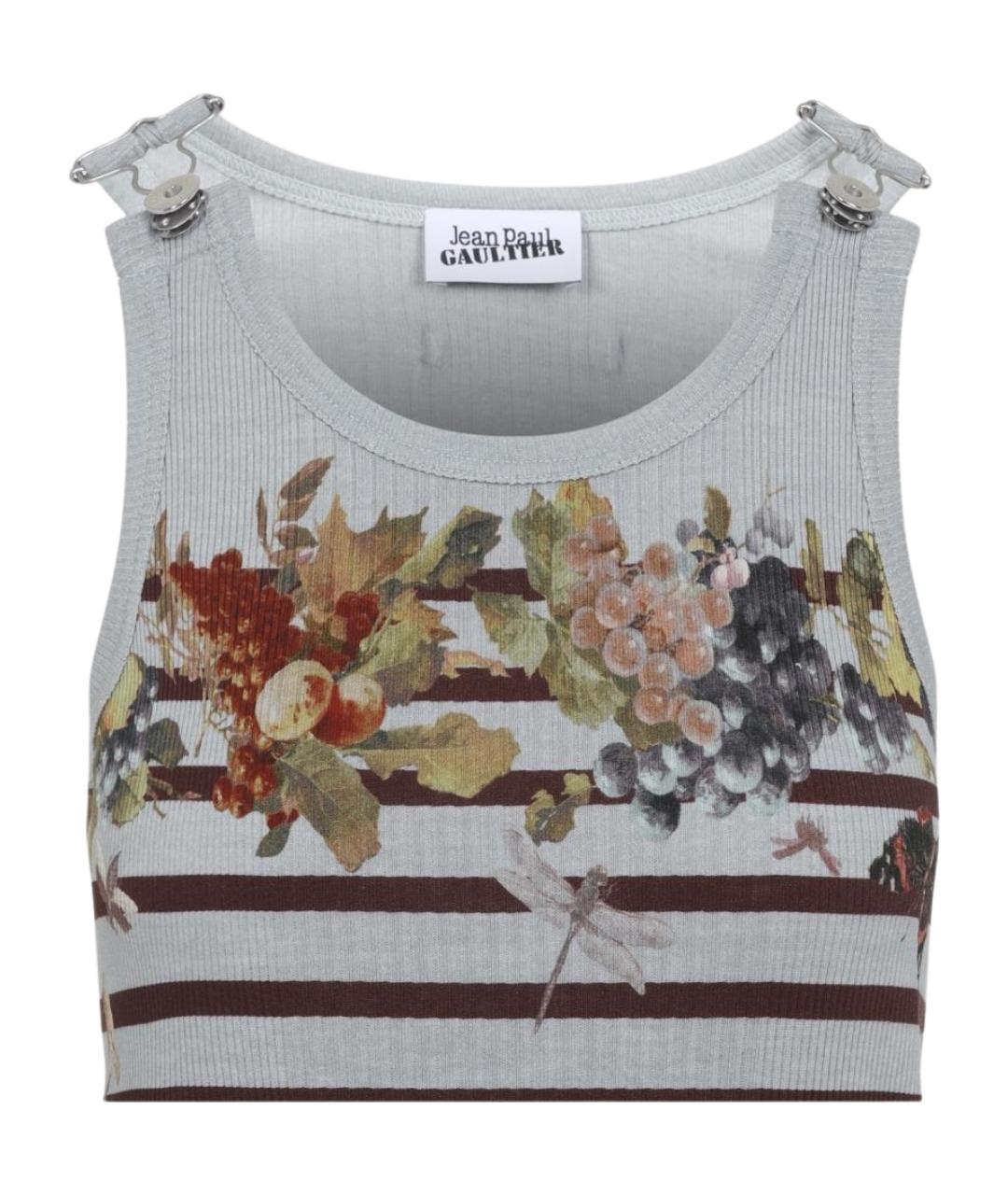 JEAN PAUL GAULTIER Мульти хлопковое платье, фото 2