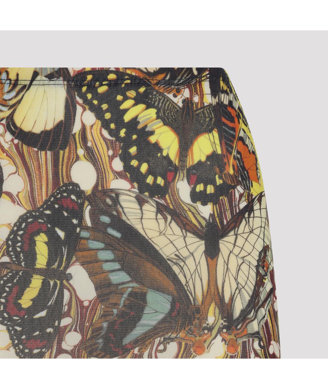 JEAN PAUL GAULTIER Мульти полиамидовая юбка макси, фото 3