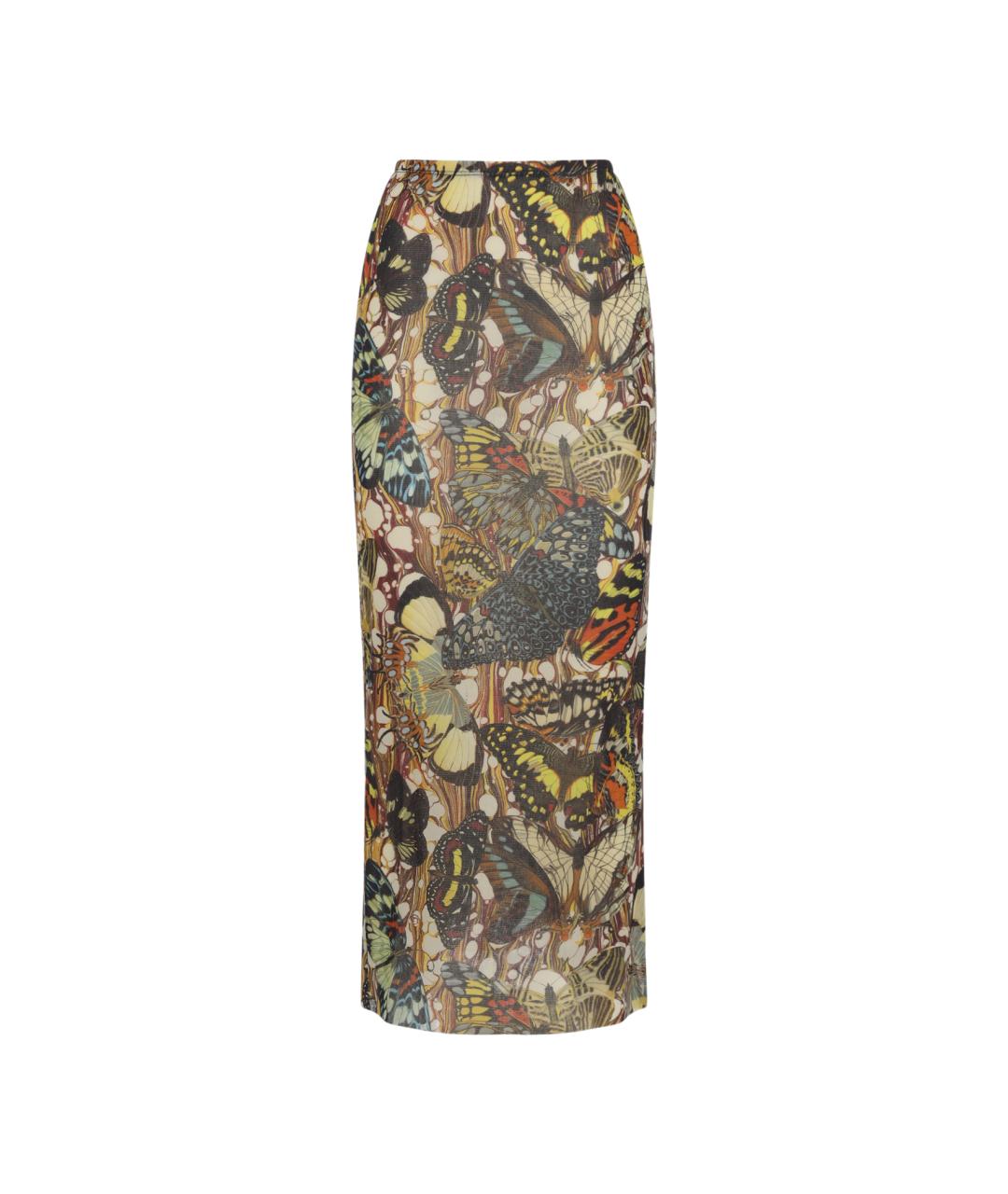 JEAN PAUL GAULTIER Мульти полиамидовая юбка макси, фото 1