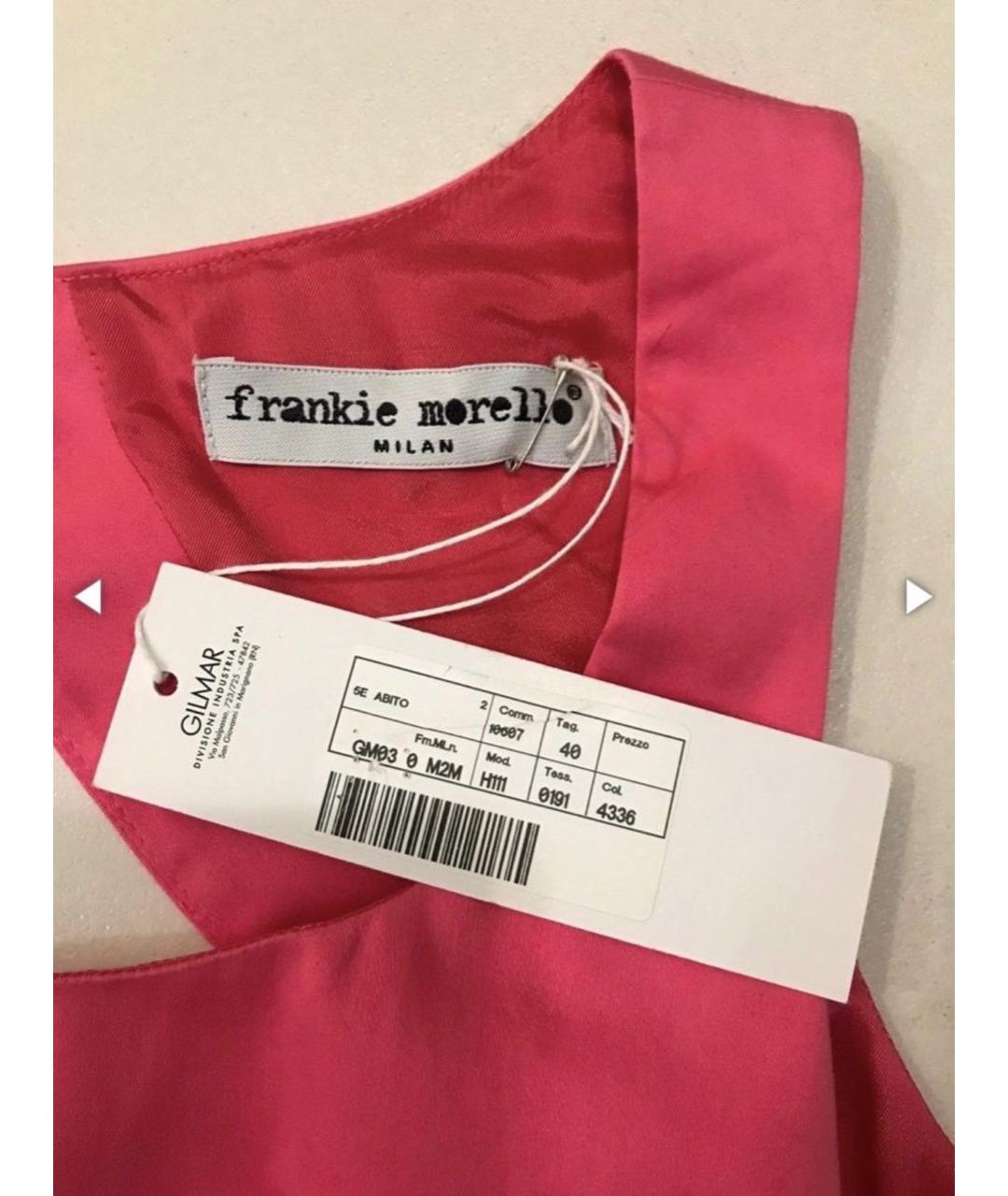 FRANKIE MORELLO Розовое хлопковое коктейльное платье, фото 5