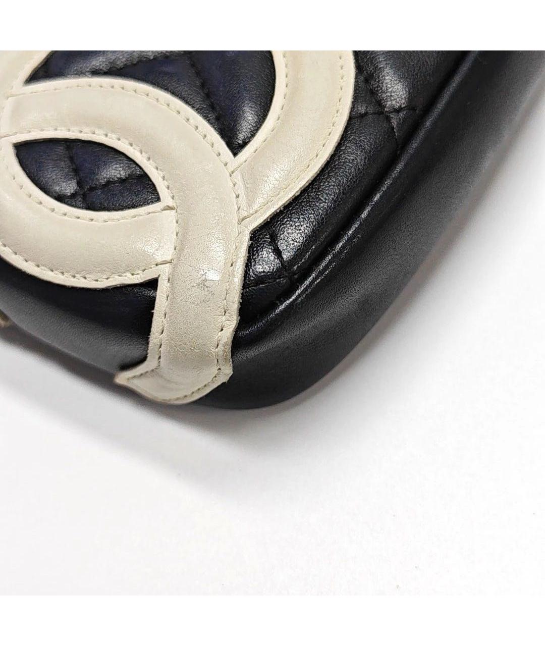 CHANEL Черная кожаная сумка с короткими ручками, фото 7