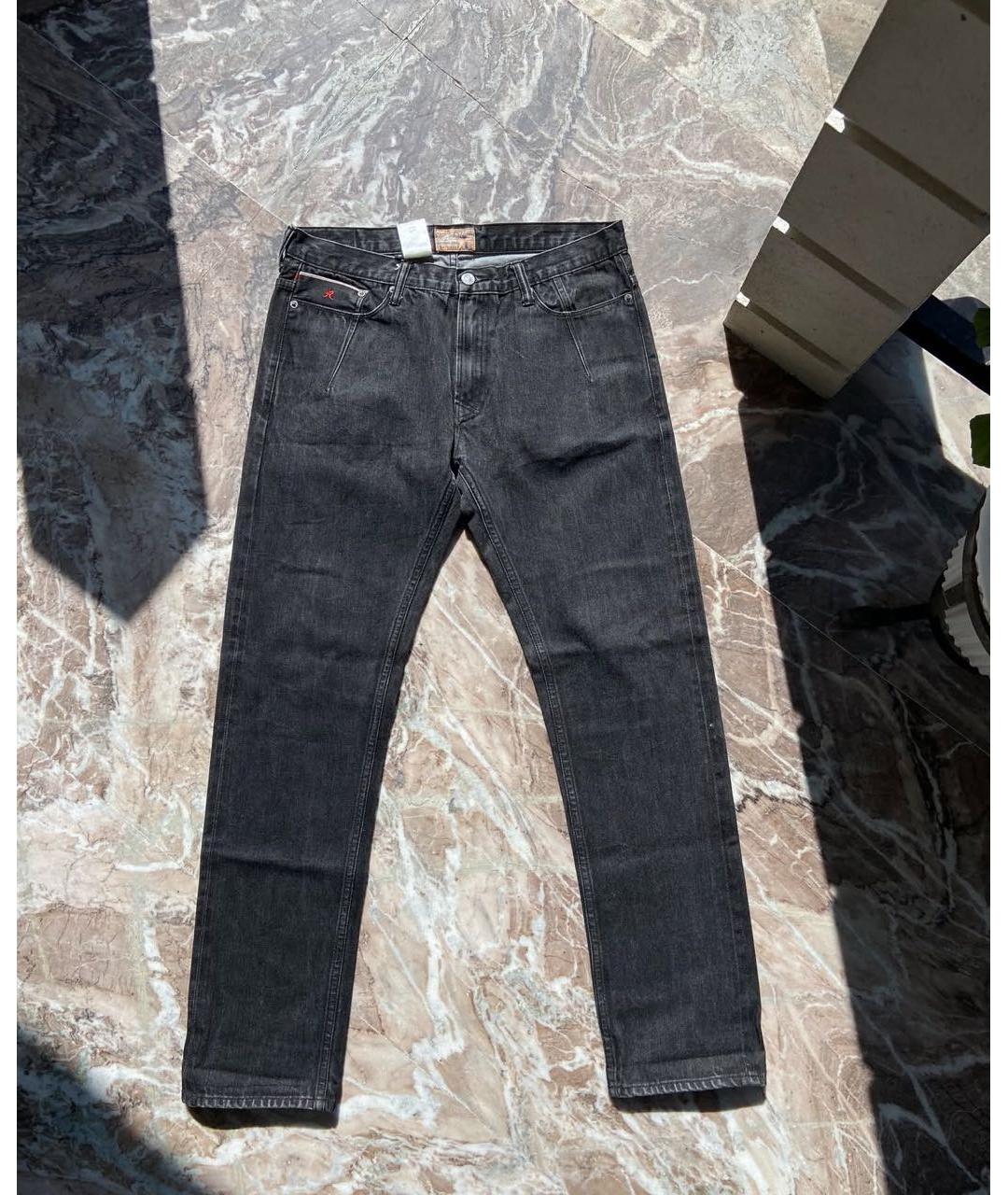 Aimé Leon Dore Черные хлопковые прямые джинсы, фото 3