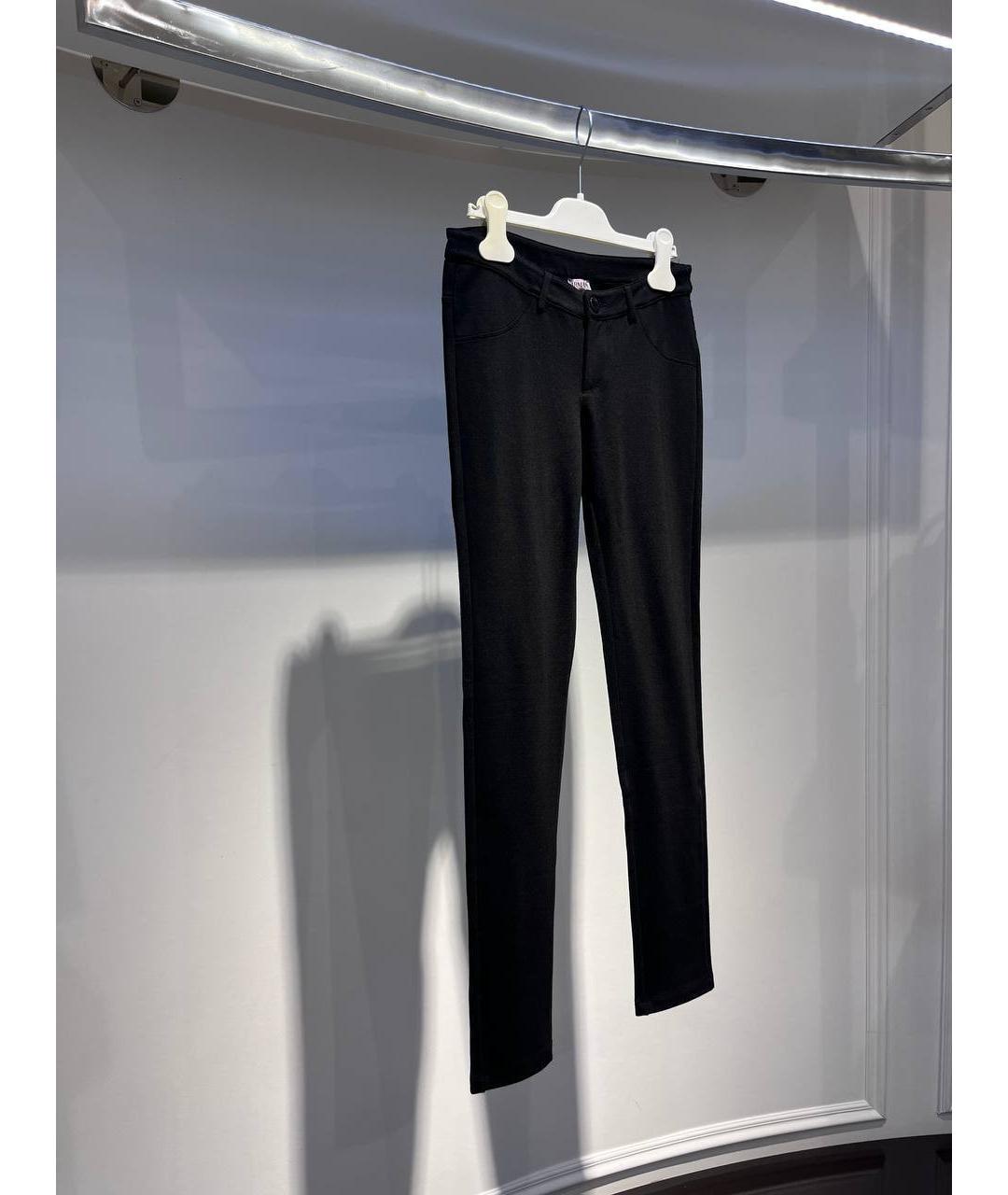 ARMANI JUNIOR Черные вискозные брюки и шорты, фото 2