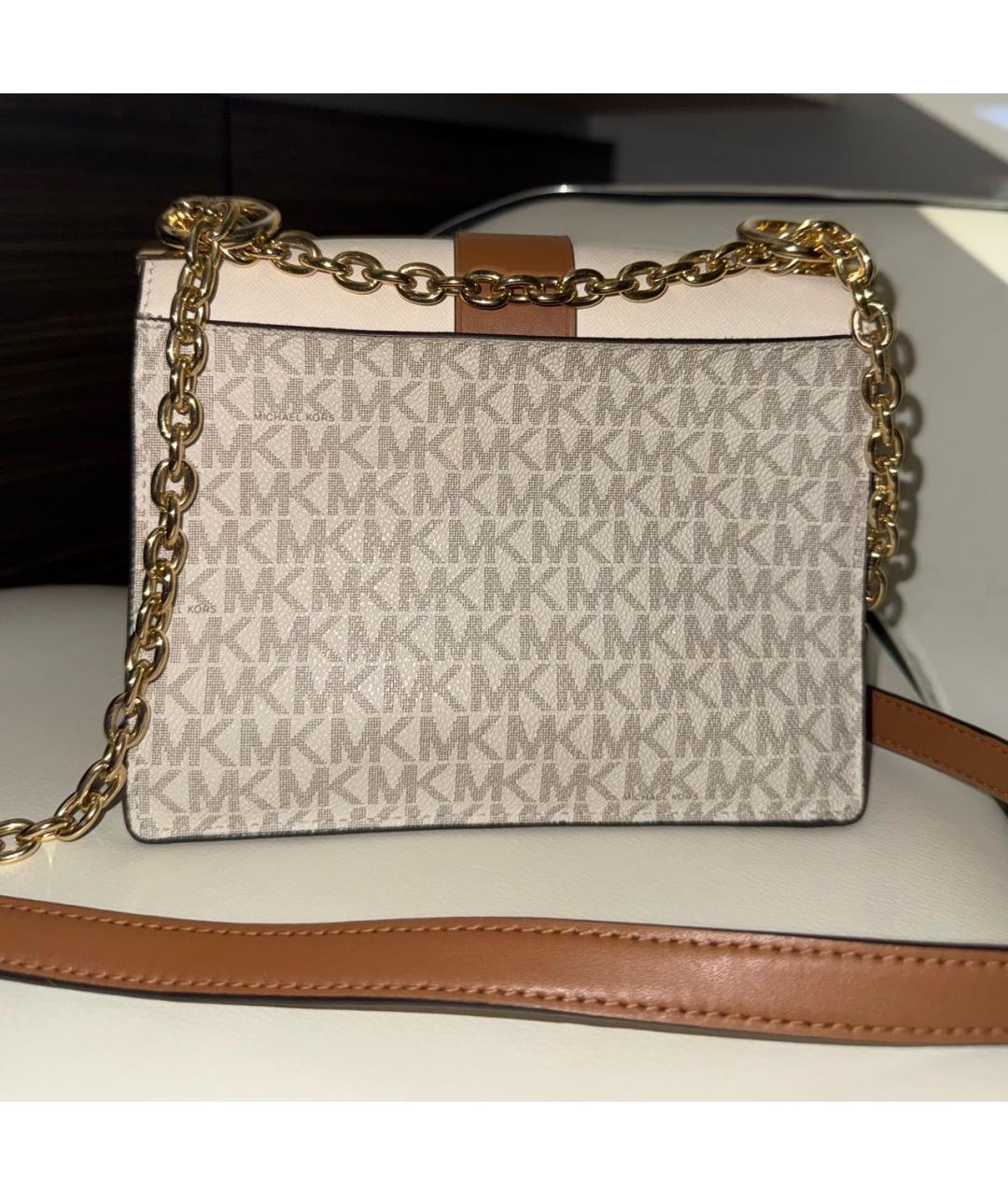 MICHAEL KORS Бежевая сумка через плечо, фото 3