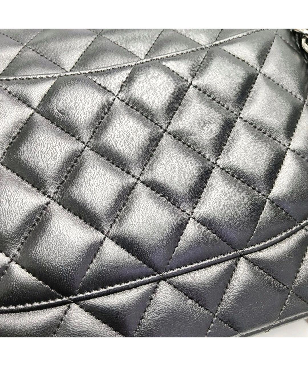 CHANEL Черная кожаная сумка через плечо, фото 7