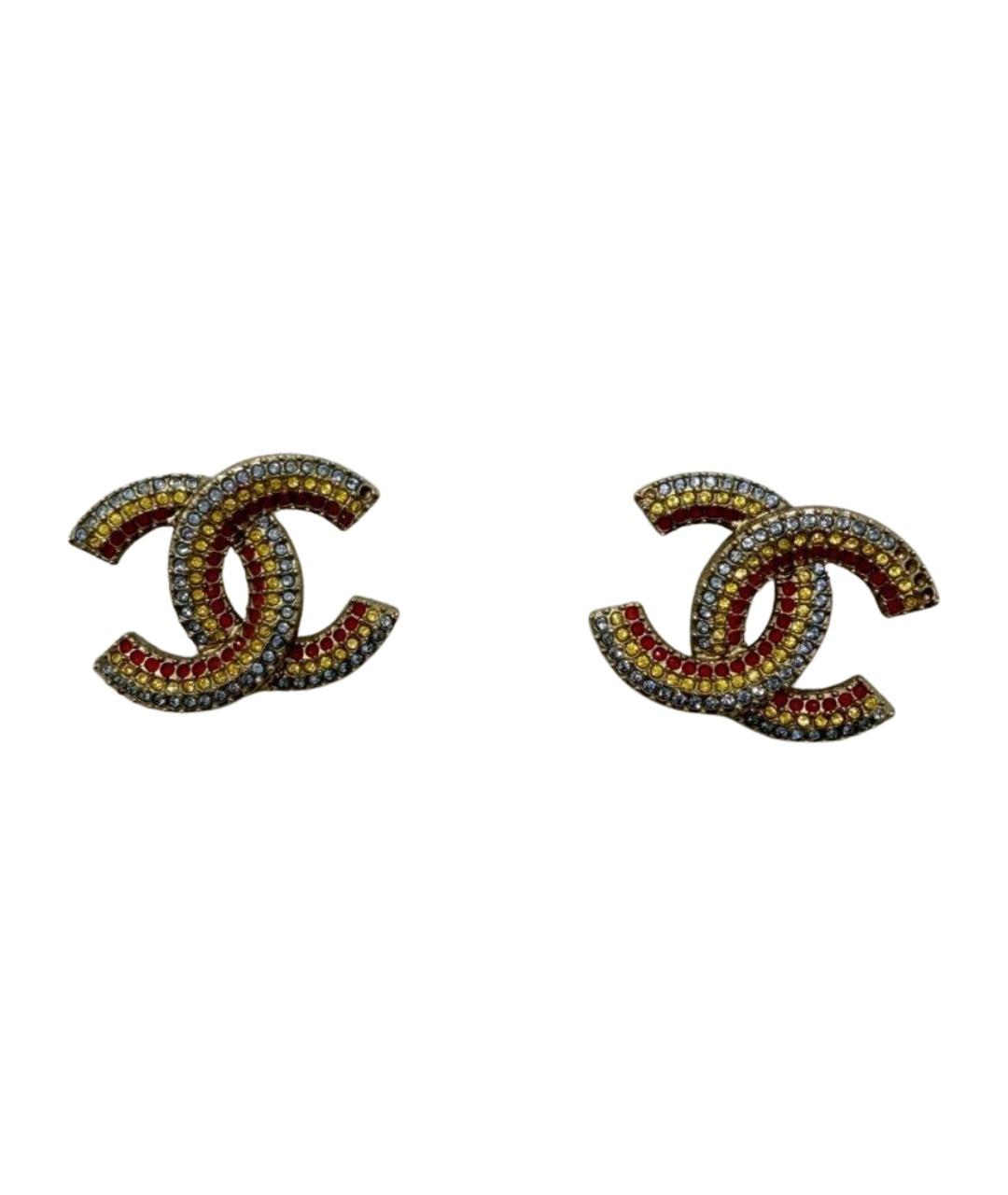 CHANEL Мульти металлические серьги, фото 1
