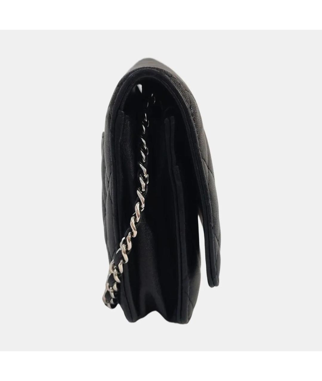 CHANEL Черная кожаная сумка через плечо, фото 3