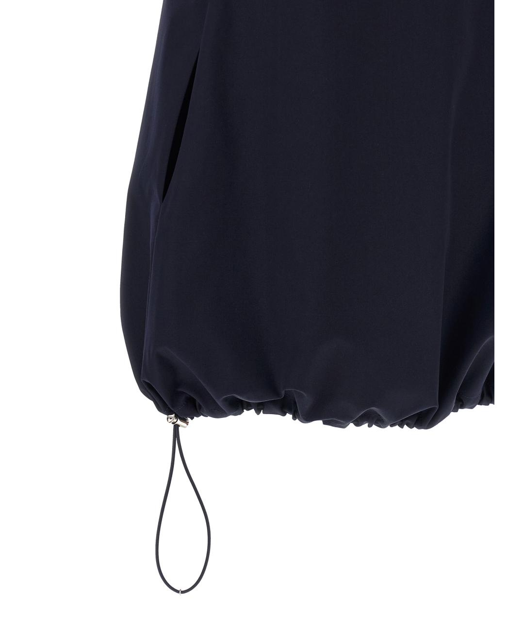 PRADA Темно-синее полиэстеровое повседневное платье, фото 4