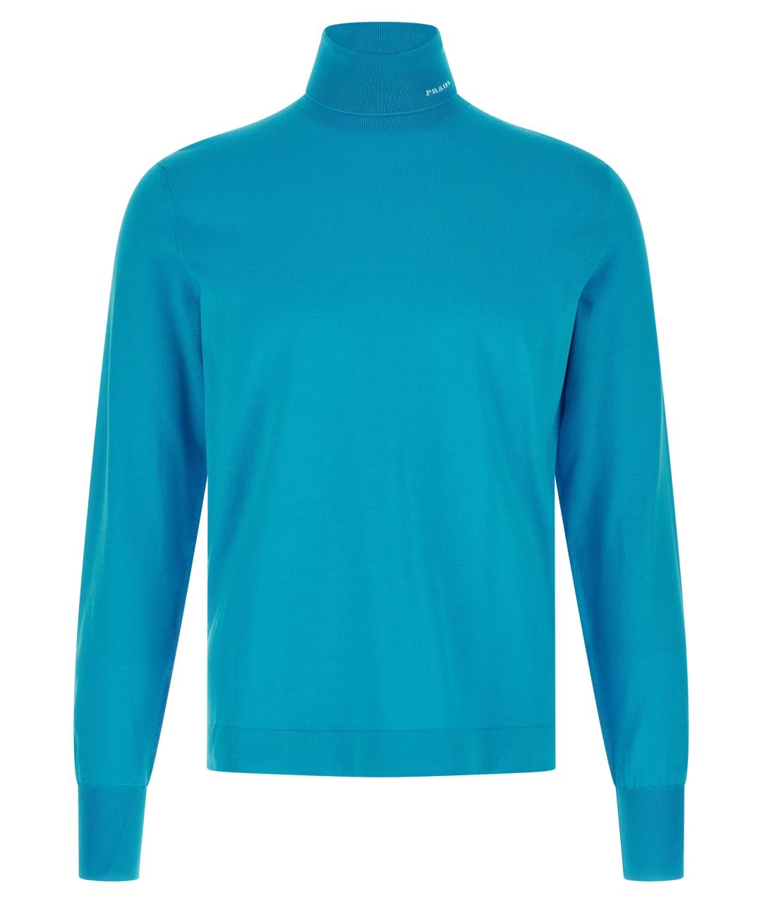 PRADA Бирюзовая хлопковая водолазка, фото 1