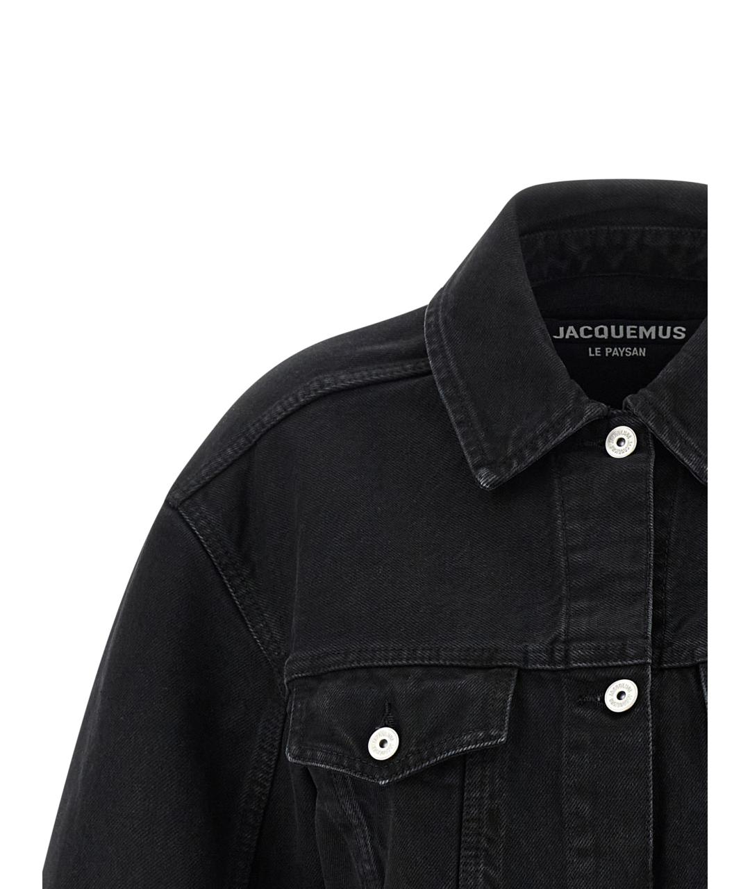 JACQUEMUS Черная хлопковая куртка, фото 3