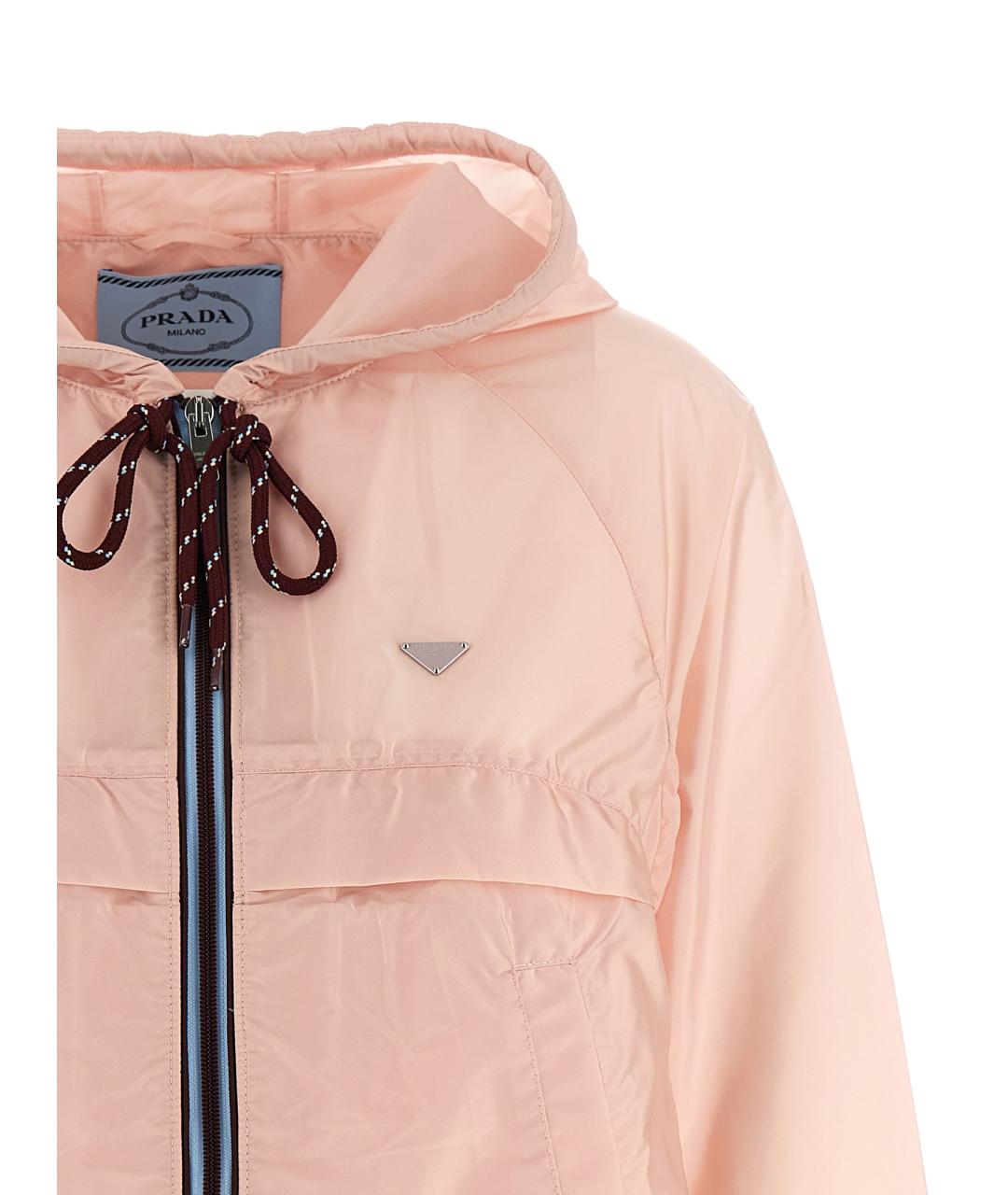 PRADA Розовая полиамидовая куртка, фото 3