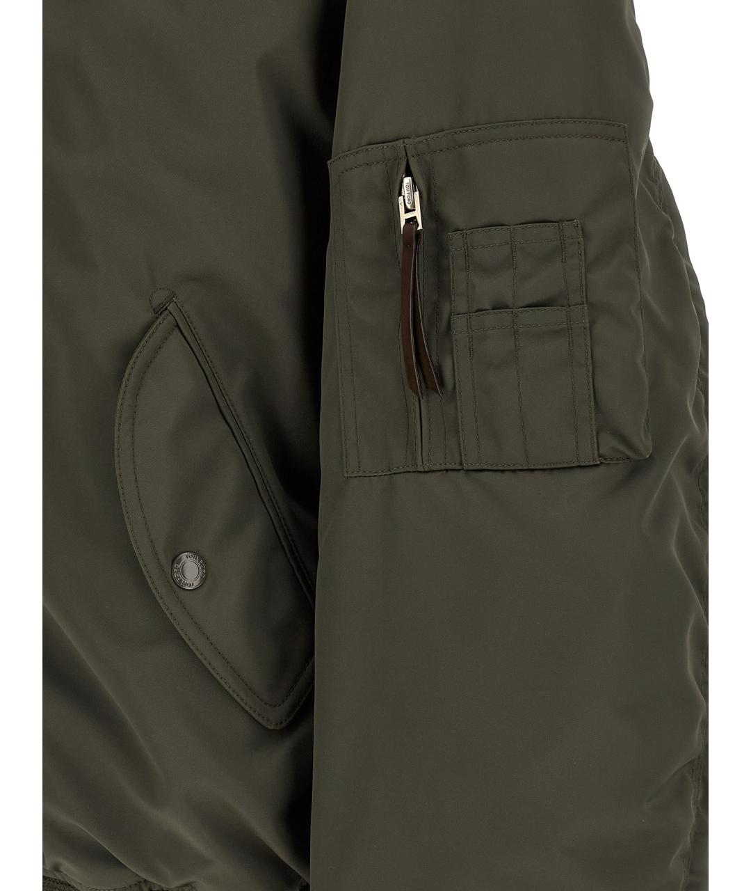 TOM FORD Зеленая полиамидовая куртка, фото 4