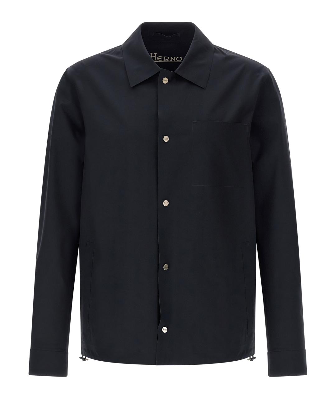 HERNO Темно-синяя полиамидовая куртка, фото 1