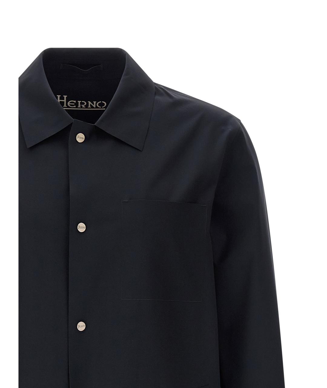 HERNO Темно-синяя полиамидовая куртка, фото 3