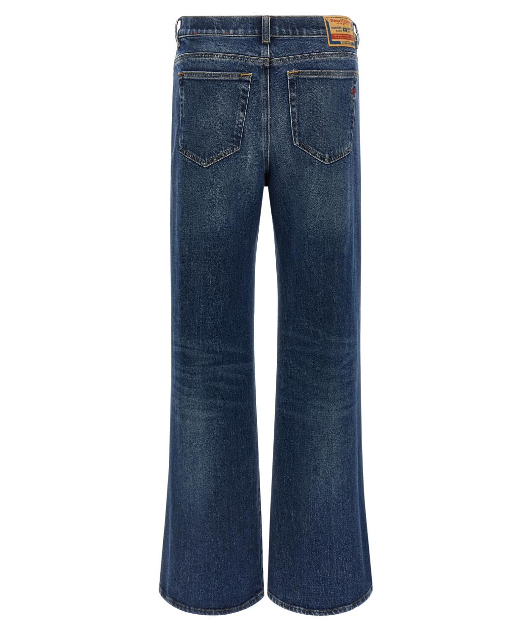 DIESEL Синие хлопковые прямые джинсы, фото 2