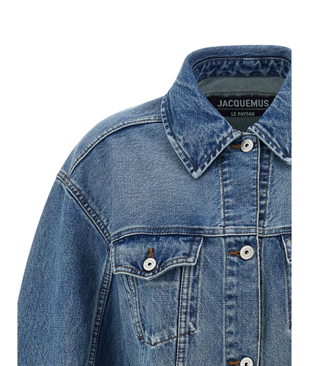 JACQUEMUS Синяя хлопковая куртка, фото 3