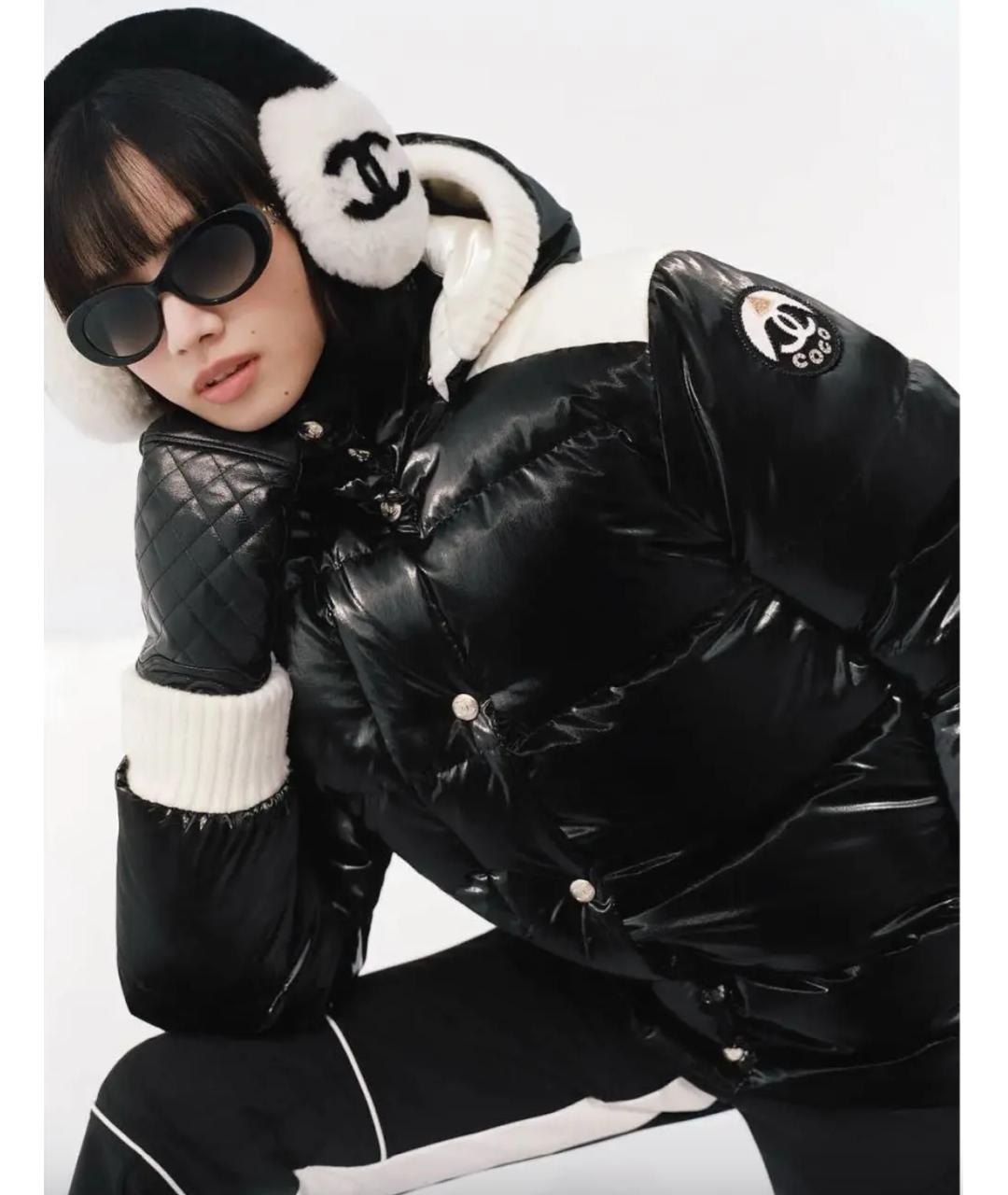 CHANEL Белые шерстяные наушники, фото 2