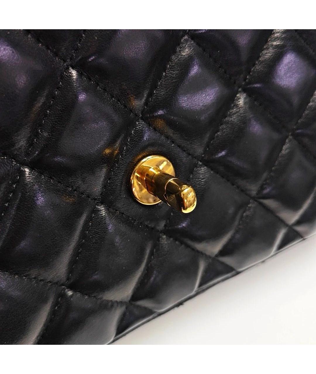 CHANEL Черная кожаная сумка через плечо, фото 7