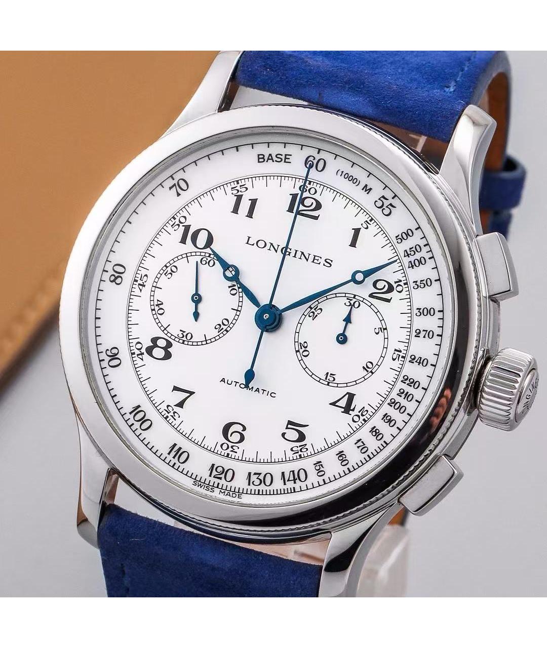 LONGINES Серебряные часы, фото 4